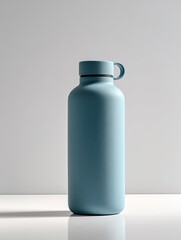 Teal water bottle, minimalist design