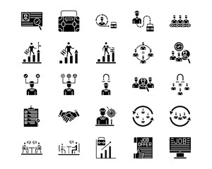 Headhunting Line Vector Icons