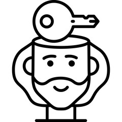 Thinking Icon Vector Element