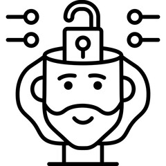 Padlock Icon Vector Element