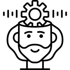 Thinking Icon Vector Element