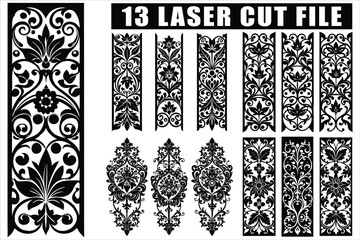 Elegant laser cut floral designs for stylish decor