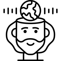 Worldwide Icon Vector Element