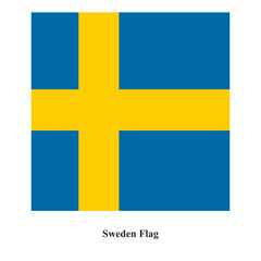 Obraz premium Sweden flag isolated on transparent background