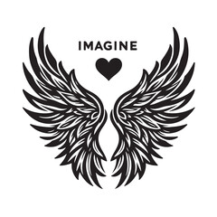 Angel Wings Vector | Decorative Wing Illustration Set”