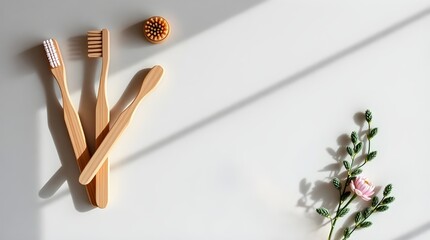 Eco-Friendly Personal Care Essentials | Wooden Hygiene Tools with Minimalist Natural Styling | National Brush Day