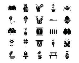 Spring Line Vector Icons
