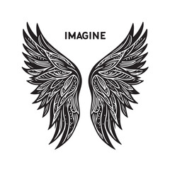 Angel Wings Vector | Decorative Wing Illustration Set”