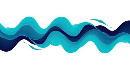 Abstract Blue Wave Pattern Design.