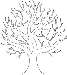 vector tree silhouette