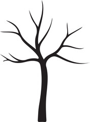 Fototapeta premium tree silhouette vector