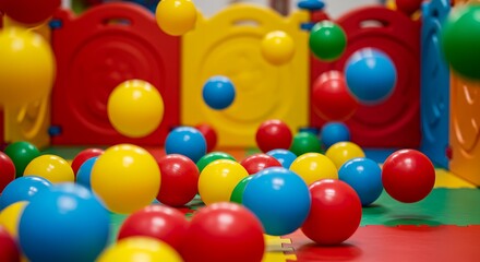 Colorful balls play area