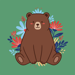 teddy bear with a flower