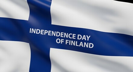 Finland Independence Day Waving Flag Celebration National Holiday Festive Background