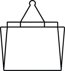 Hanging File Folder Rack on Transparent Background