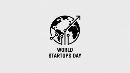 Obraz premium World startups day global business growth technology and innovation vector design template graphic