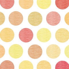 暖色で描かれたモダンな和柄の円形パターンの背景デザイン