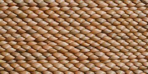 Woven Jute Texture with Natural Golden Brown Fibers