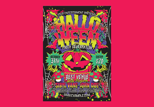 Halloween Party Celebration Flyer