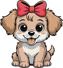 Obraz premium a vector puppu cat art