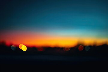 Blurry sunset cityscape (2)