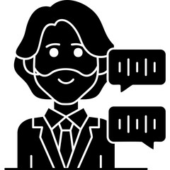 Announcer Icon Vector Element