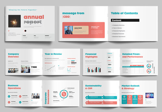 Creative Business Annual Report Template
