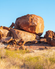 Red rocks in the desert 