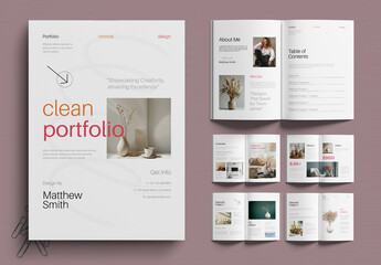 Minimal Clean Portfolio Layout Template