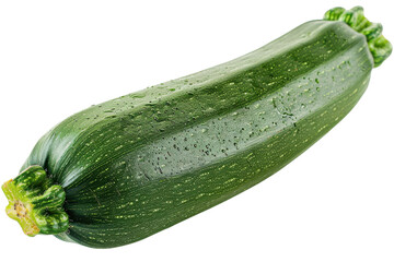 Fresh Zucchini Close Up Isolated on Black Background Green Vegetable Healthy Food Farm to Table