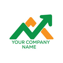 Finance Growth Logo Design – Abstract Business Arrow Symbol