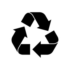 Recycle icon vector design templates simple and modern concept, isolated on white background