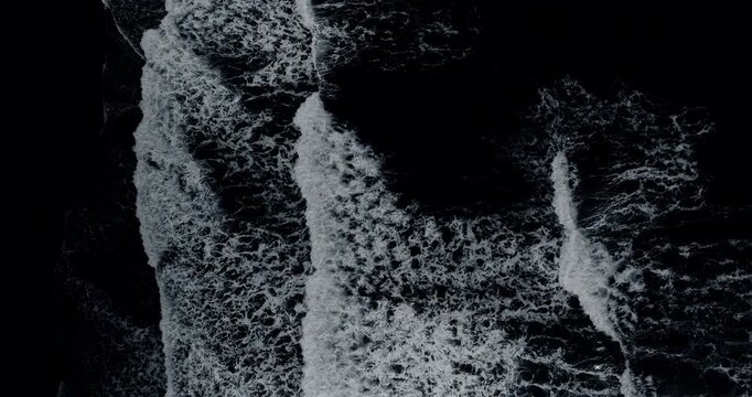 Dark sea wave texture water splash background