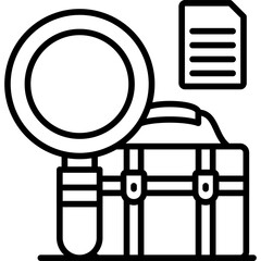 Job Search Icon Vector Element