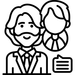 Job Search Icon Vector Element