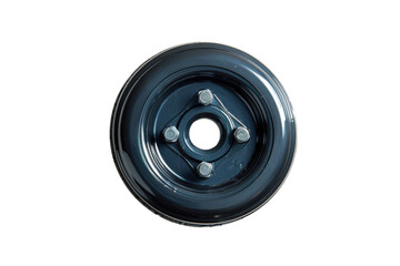 Dark Blue Car Wheel Assembly Isolated Photography Auto Part Vehicle Wheel Rim Bolts Transportation