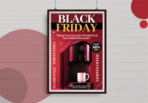 Black Friday Product Sale Flyer Poster Layout