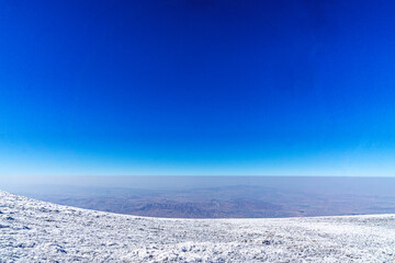 The scenic views of Mount Ararat, with an elevation of 5,137 m (16,854 ft), also known as Masis or...
