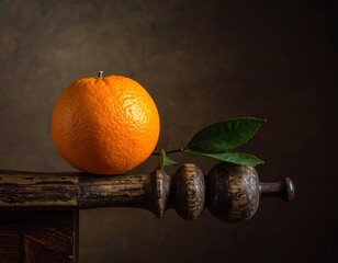 Orange Fruit on Wooden Support.