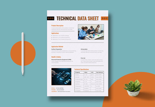 Technical Data Sheet Layout