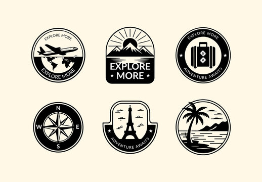 Travel Badge Design Layout