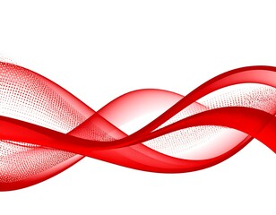 Red Abstract Wave Design.