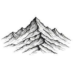 Naklejka premium vector illustration of a mountain landscape