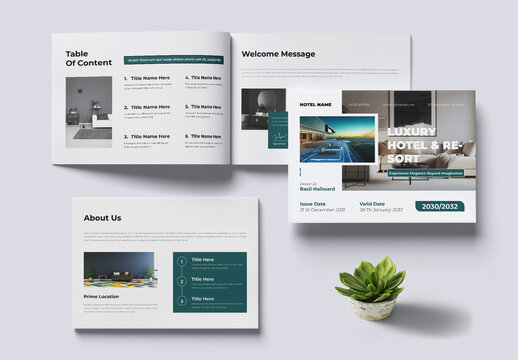 Luxury Hotel And Resort Brochure Template Layout