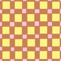 yellow and pink square pattern