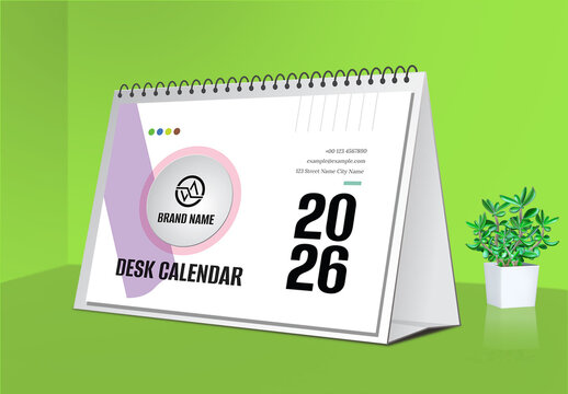 Standing Desk Calendar 2026