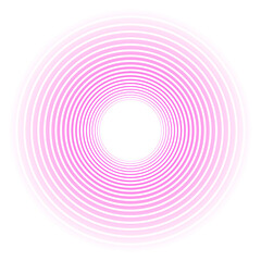 Pink Transparent Radial Circle Rings Illustration