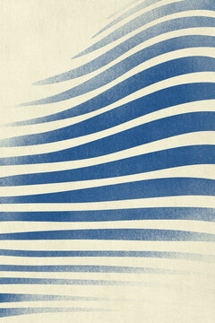 Abstract minimalist blue wave pattern design background