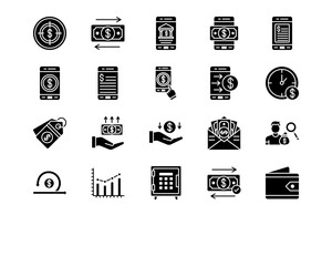 Finance and Money Line Vector Icons