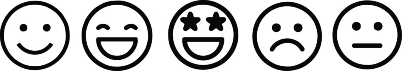 Emoji Faces Bundle | Fun Expression Stickers and Social Media Icons